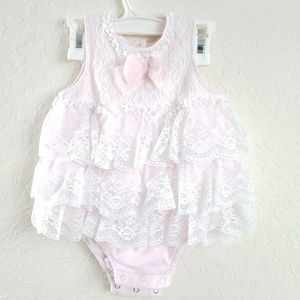 Layered soft lace dress for 6months old